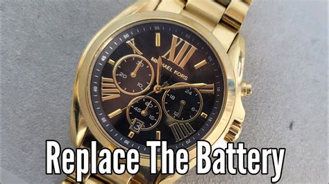 how to change my michael kors watch battery